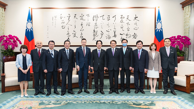 President Lai meets delegations led by Representative Suzuki Keisuke and Councillor Takinami Hirofumi of Japanese Diet