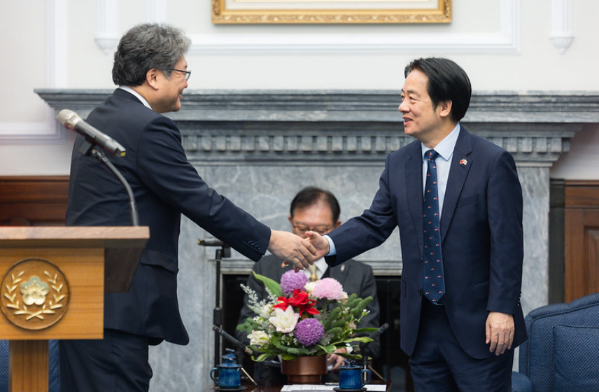 President Lai meets Japanese House of Representatives Member and LDP Executive Acting Secretary-General Hagiuda Koichi