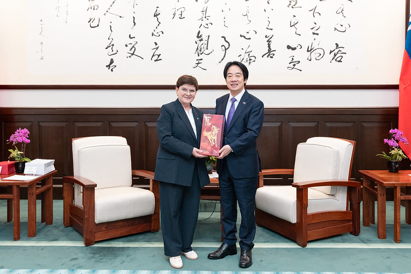 President Lai meets delegation of Polish members of European Parliament’s European Conservatives and Reformists Group  