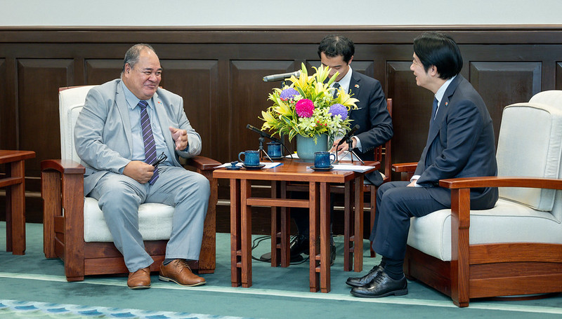 President Lai meets delegation led by Minister of Foreign Affairs, Labour and Trade Paulson Panapa of Tuvalu