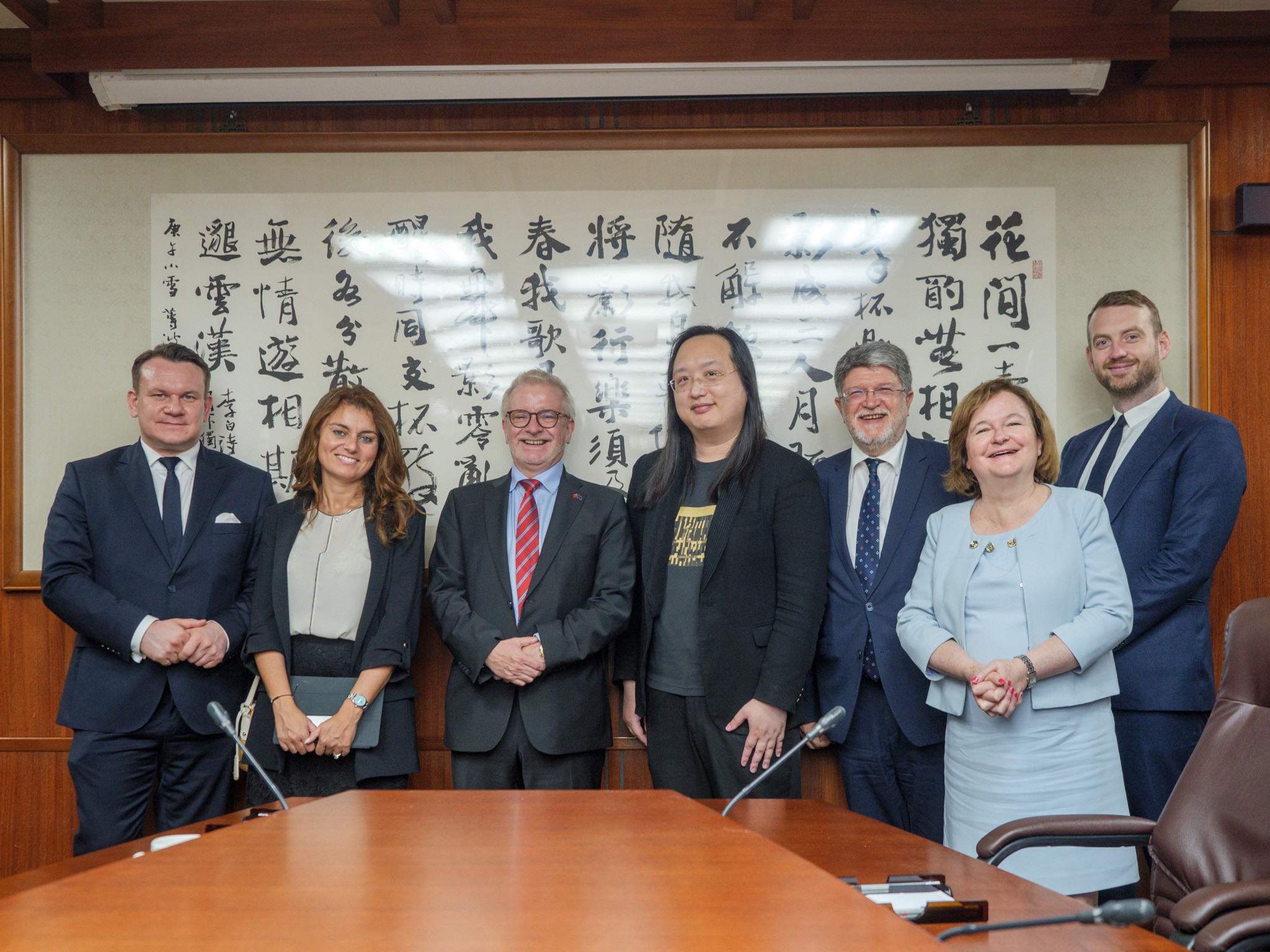 Minister Audrey Tang Met with AFET Committee MEPs to Have Further Discussion on Cyber Security
