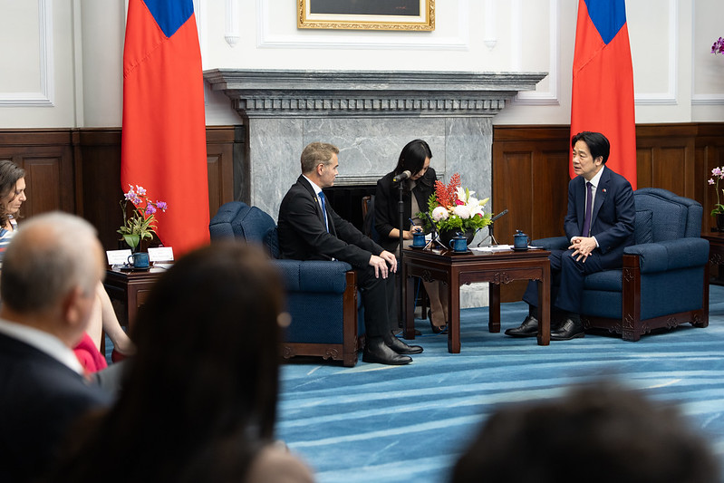President Lai meets Israel-Taiwan parliamentary friendship group Chair Boaz Toporovsky