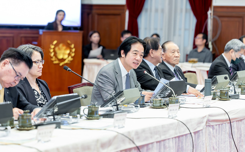President Lai presides over eighth meeting of Whole-of-Society Defense Resilience Committee