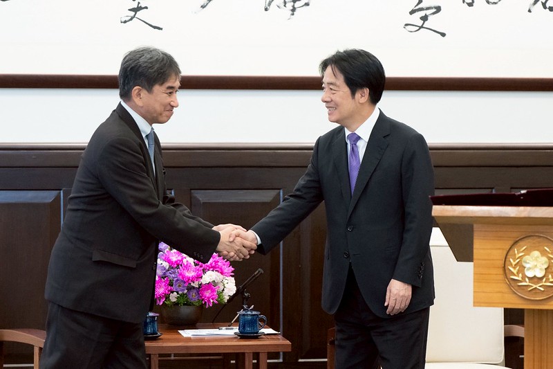President Lai meets Professor Tarumi Hideo of Japan’s Ritsumeikan University